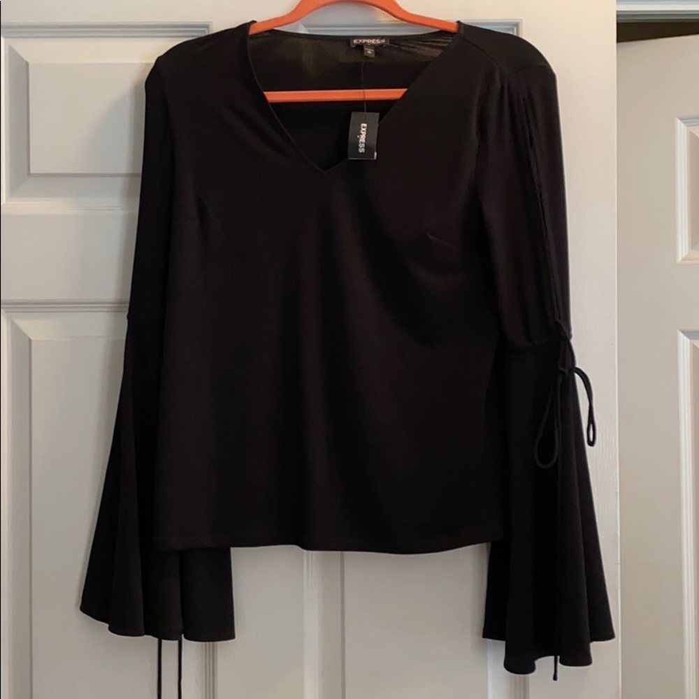 NWT black boho blouse